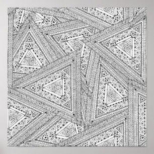 Tribal Doodle 2 Poster