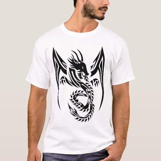 Tribal Dragon b T-shirt (Voorkant)