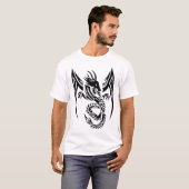 Tribal Dragon b T-shirt (Voorkant volledig)