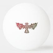 Tribal Dragon Bird Tattoo Red Pingpongballen (Achterkant)