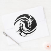 Tribal Dragon Yin Yang Sticker (Envelop)