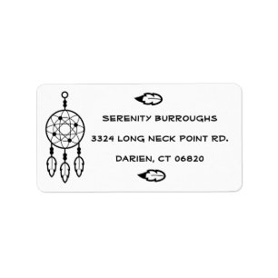 Tribal Dream Catcher Boho Feathers Native American Etiket