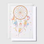 Tribal Dreamcatcher Boho Baby Insert Vellum Uitnodigingen (Offset)