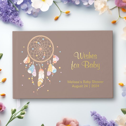 Tribal Dreamcatcher Boho Baby shower Brown