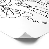 Tribal Dreamweaver Boho Coloring Page Poster (Hoek)