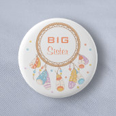 Tribal Drocatcher Boho Big Sister Ronde Button 5,7 Cm
