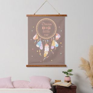 Tribal Drocatcher Boho Brown Quote Hangend Wandkleed