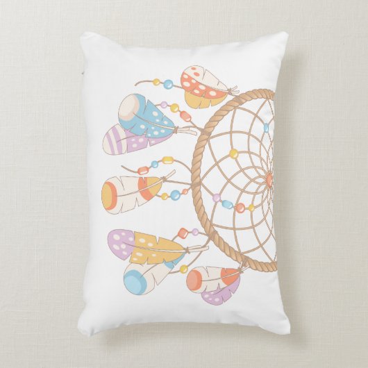 Tribal Drocatcher New Baby Name Birth Keepslag Accent Kussen (Voorkant(Verticaal))