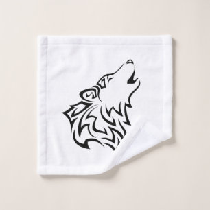 Tribal du Loup noir et blanc