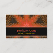 Tribal Earth Star New Age Art Carte de visite (Dos)