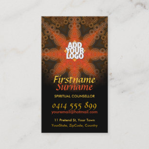 Tribal Earth Star New Age Art Carte de visite