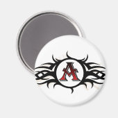 Tribal een ronde magneet (Voorkant / Achterkant)