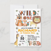 Tribal eerste verjaardag uitnodiging (Voorkant)