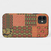 Tribal égyptien Faux Patchwork iPhone 5/5s Coque (Dos (Horizontal))