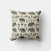 Tribal Elephant Boho Pattern (1) Kussen (Voorkant)