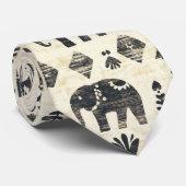 Tribal Elephant Boho Pattern (1) Stropdas (Opgerold)