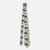 Tribal Elephant Boho Pattern (1) Stropdas (Achterkant)