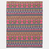 Tribal Energy Blanket – Bold & Cosy Boho Vibes Fleece Deken (Voorkant)