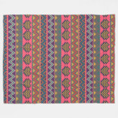 Tribal Energy Blanket – Bold & Cosy Boho Vibes Fleece Deken (Voorkant (Horizontaal))