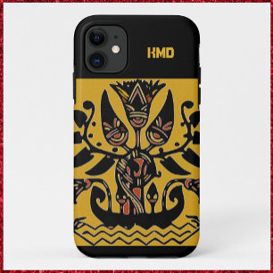 Tribal Ethnic Tattoo Patroon iPhone 11 Hoesje