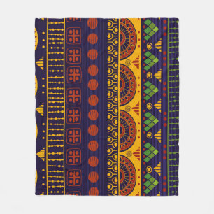 Tribal Ethno: Naadloos patroonontwerp. Fleece Deken