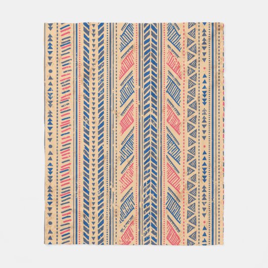 Tribal  etnisch: naadloos patroon. fleece deken (Voorkant)