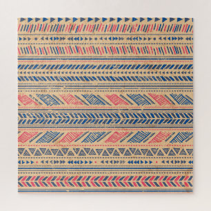 Tribal etnisch: naadloos patroon. legpuzzel