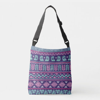 Tribal Etnische: Kleurrijk Naadloos Patroon. Crossbody Tas