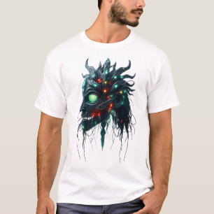 Tribal Face Floating - Mechanische aderen Art T-shirt