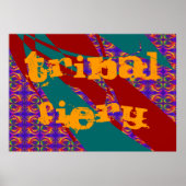 Tribal Fiery Poster (Voorkant)