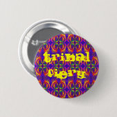 Tribal Fiery Ronde Button 5,7 Cm (Voorkant /achterkant)