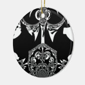 Tribal Flower Keramisch Ornament (Links)