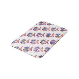 TRIBAL FROWNIE EMOJI MEEMOGIE BADMAT