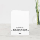 Tribal Fusion Note Card Kaart (Achterkant)