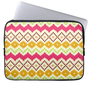 Tribal geïnspireerde elektronicazak laptop sleeve