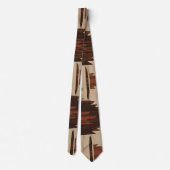 Tribal geïnspireerde geometrische Stropdas (Achterkant)