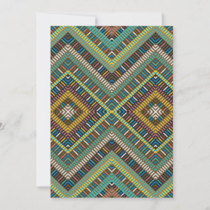 Tribal Geometric Pattern Boho Etnische Azteken Kaart