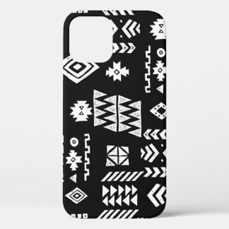 Tribal geometric: stijlvolle naadloze achtergrond. iPhone 12 hoesje