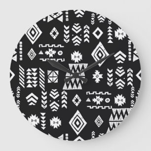 Tribal geometric: stijlvolle naadloze achtergrond. grote klok