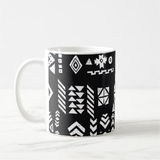 Tribal geometric: stijlvolle naadloze achtergrond. koffiemok