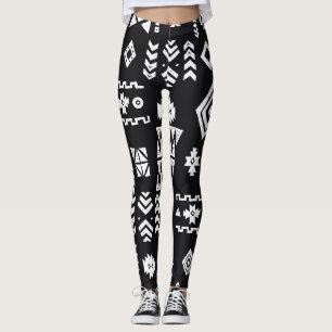 Tribal geometric: stijlvolle naadloze achtergrond. leggings