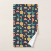 Tribal géométrique moderne rétro (Serviette à main)