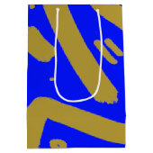 Tribal Gold en Royal Blue Medium Cadeauzakje (Achterkant)