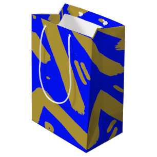 Tribal Gold en Royal Blue Medium Cadeauzakje