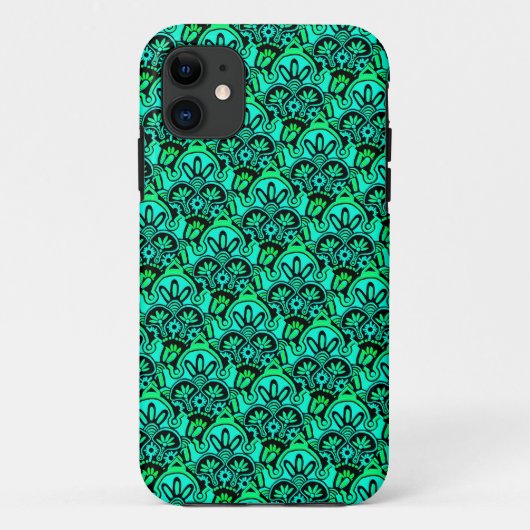 Tribal Green et Black coque iphone (Dos)