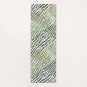 Tribal Green Stripes Abstract Pattern Yogamat (Achterkant)