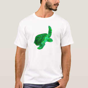 Tribal Green Zee Turtle T-shirt
