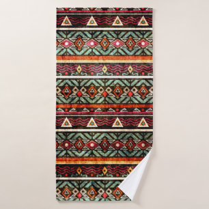 Tribal grunge ethno folle motif dans le style rétr