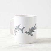 Tribal Hammerhead Shark Wrap Mok (Voorkant links)