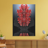 Tribal Harten Verpakt Canvas Afdruk (Insitu (Woonkamer))